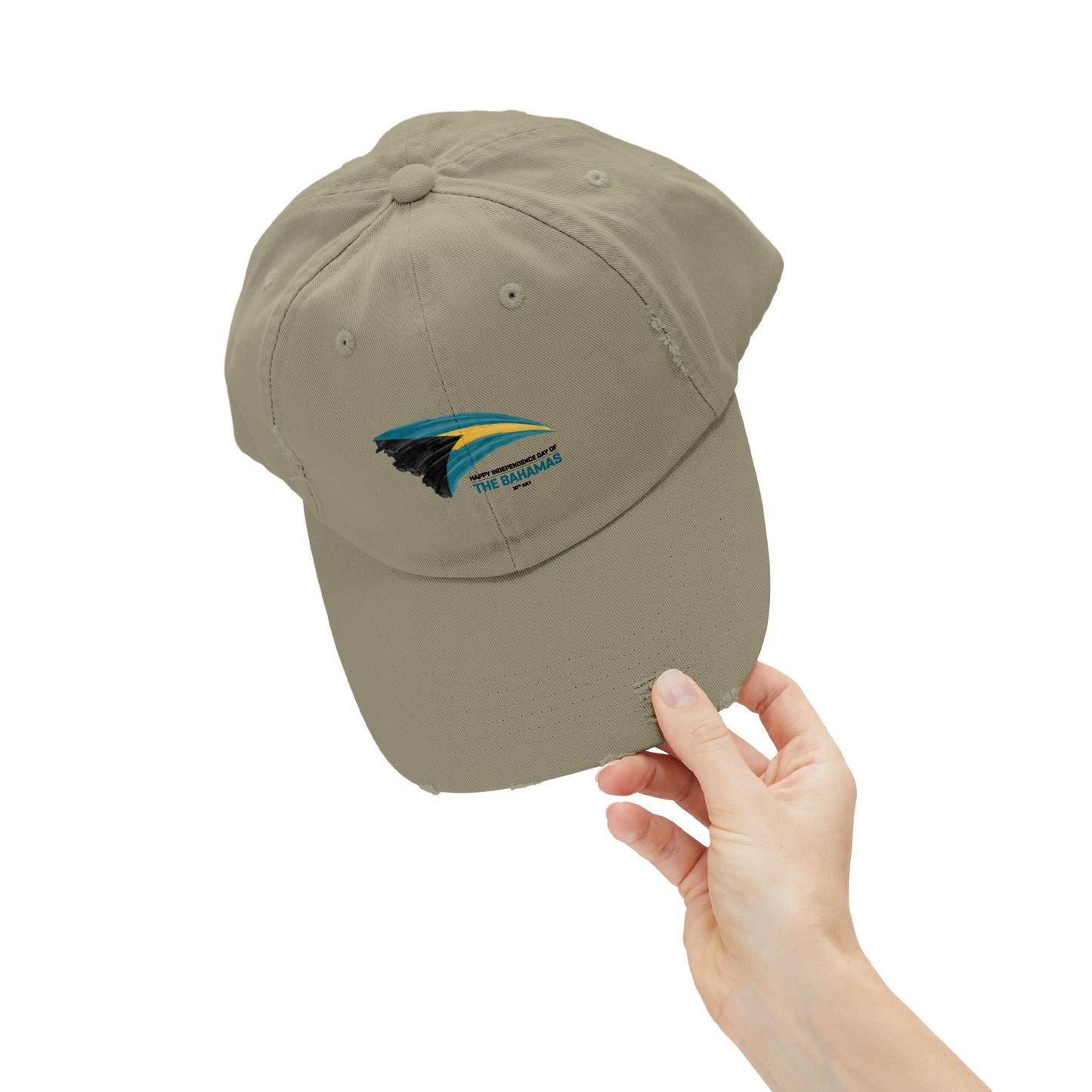 Bahamas Flag Cap Distressed Cap