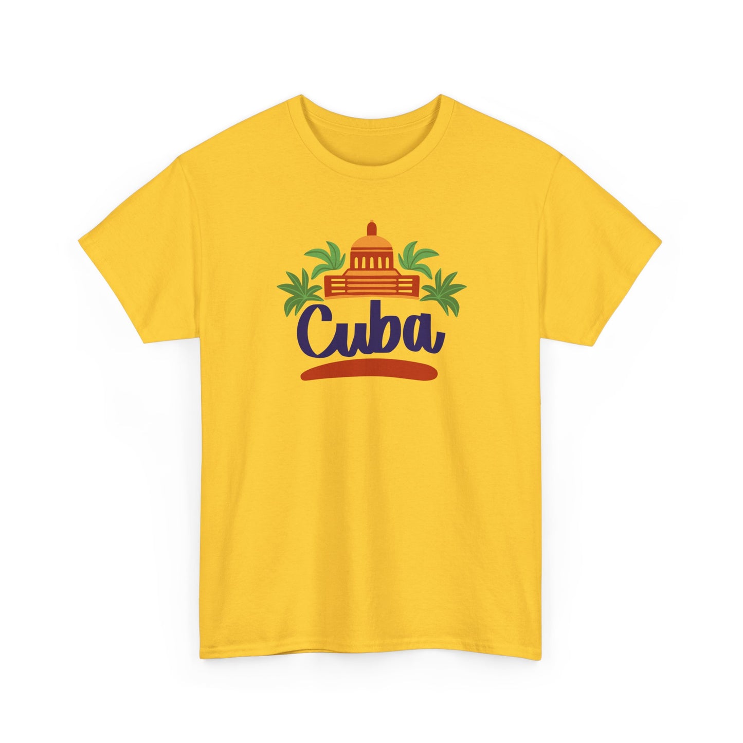 Unisex Zware Cuba Katoenen T-shirt