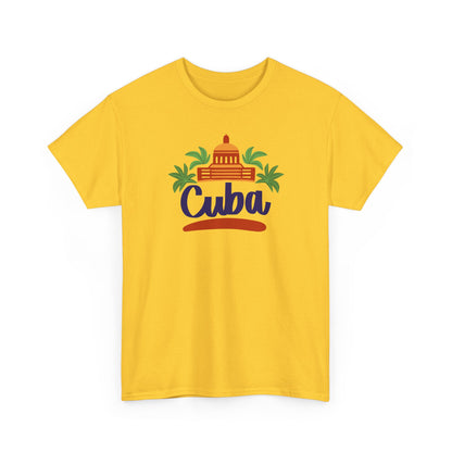 Unisex Zware Cuba Katoenen T-shirt