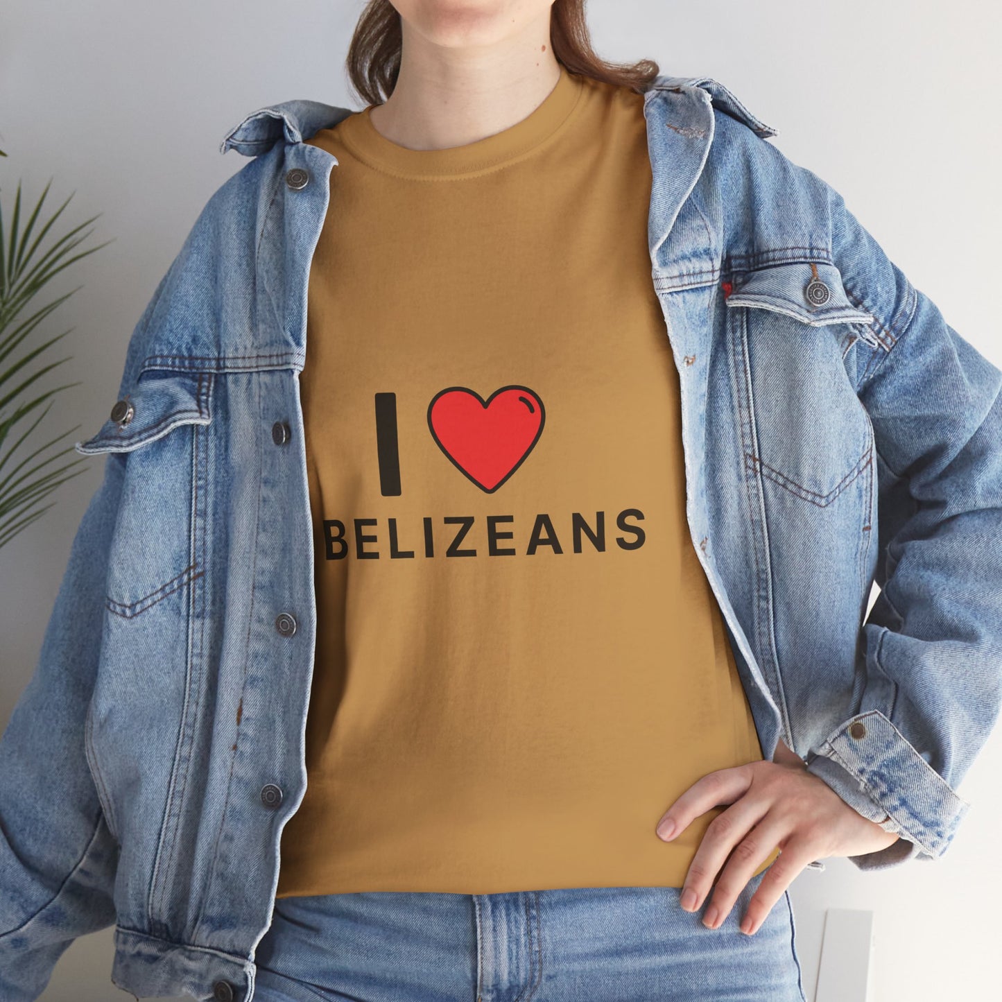 I Love Belizeans  Cotton T shirt