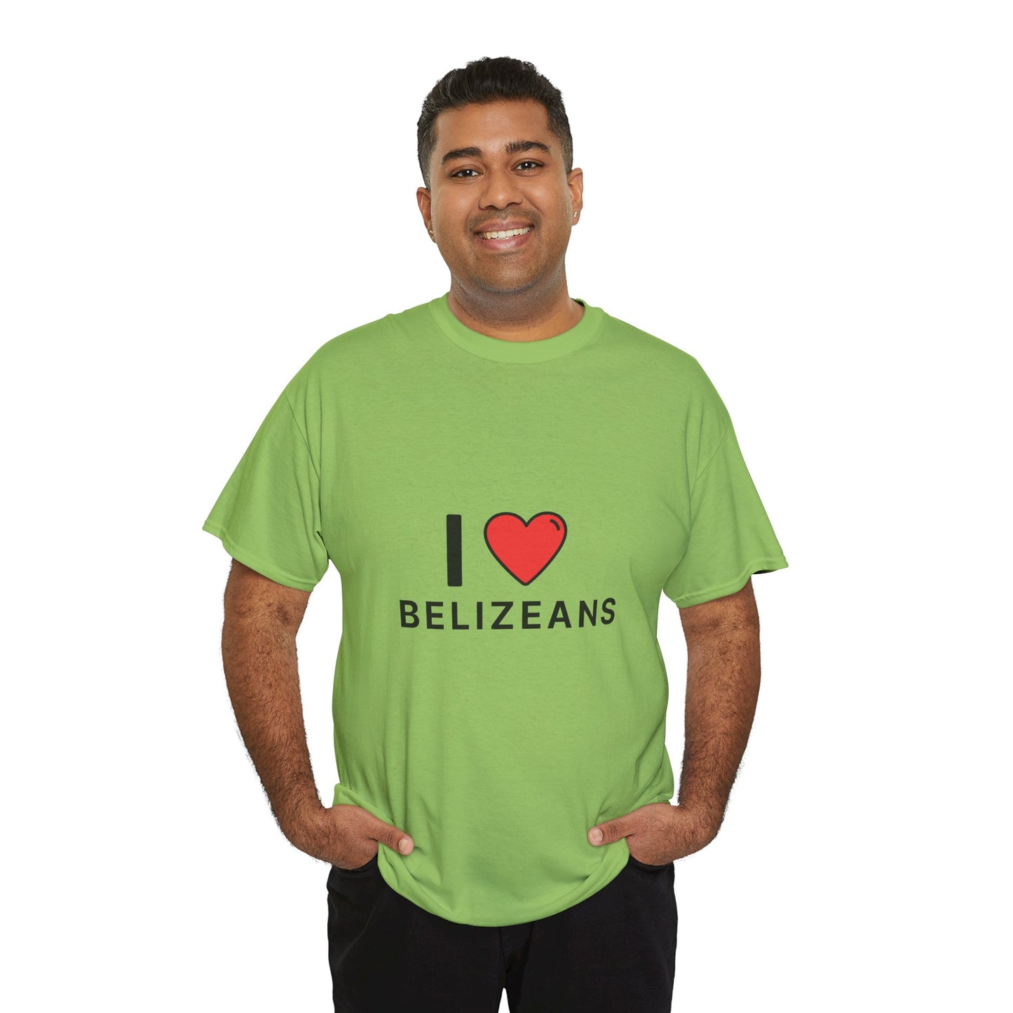 I Love Belizeans  Cotton T shirt