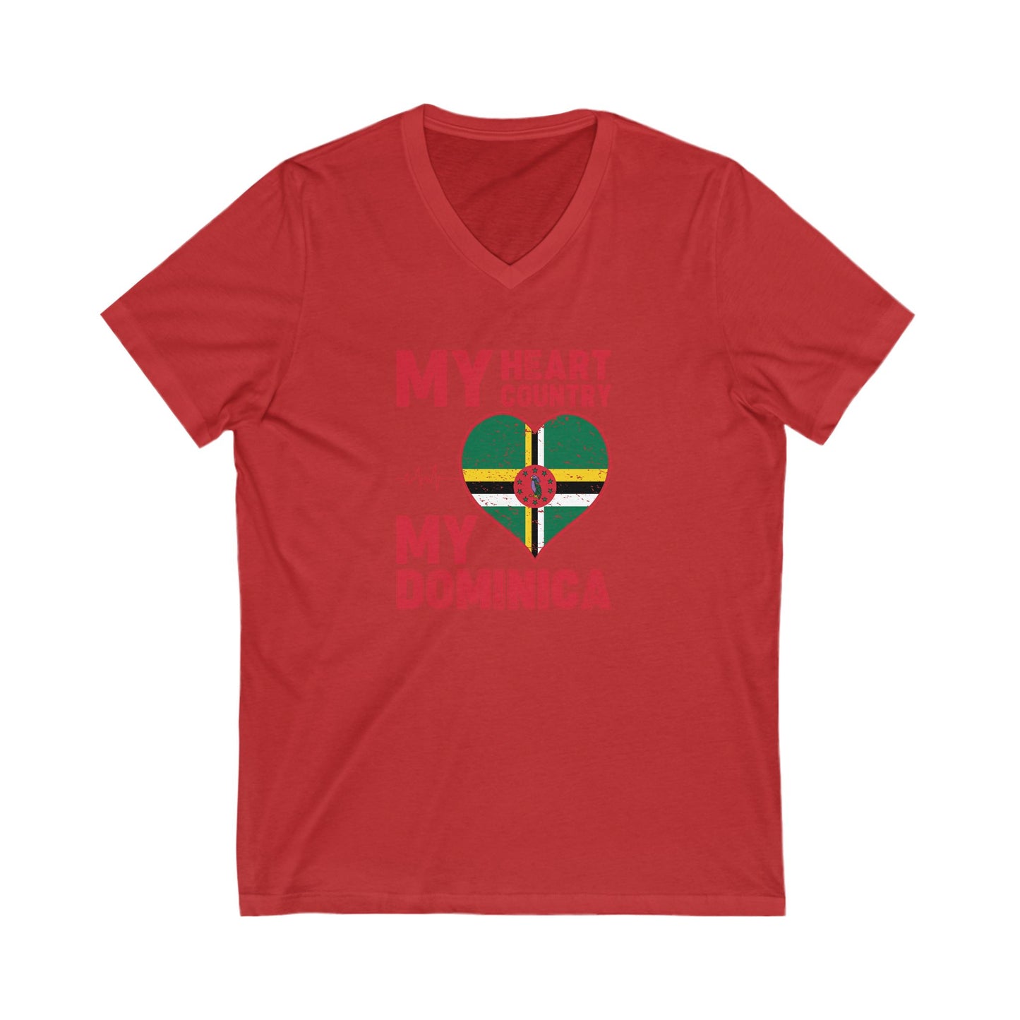 Men & Women Dominica Short Sleeve V-Neck Tee