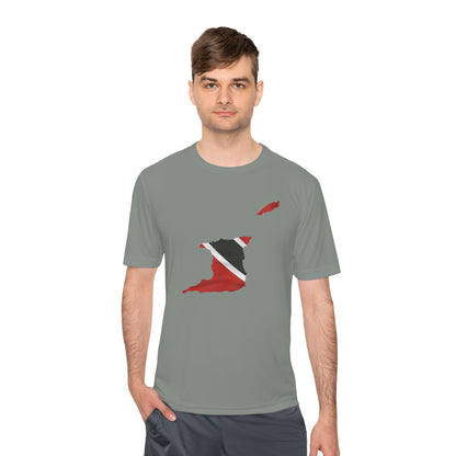 Trinidad and Tobago Map Unisex Moisture T-Shirt
