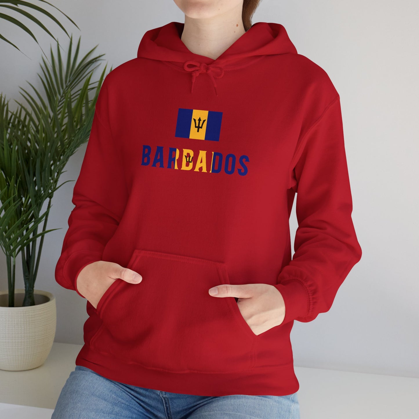 Barbados Flag Hooded Sweatshirt