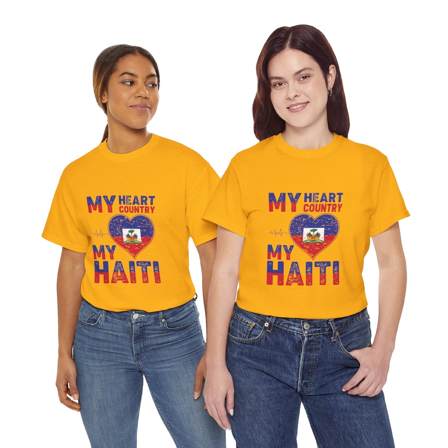 Mijn hart, mijn Haïti-liefde Klassiek T-shirt 