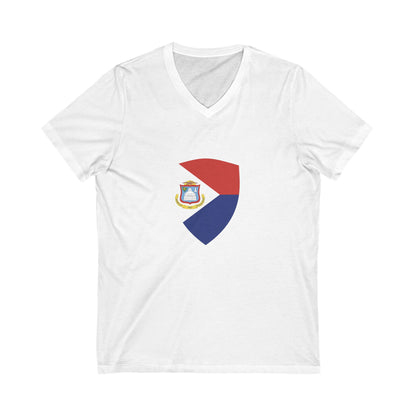 Sint Maarten Unisex Jersey Short Sleeve V-Neck T-Shirt