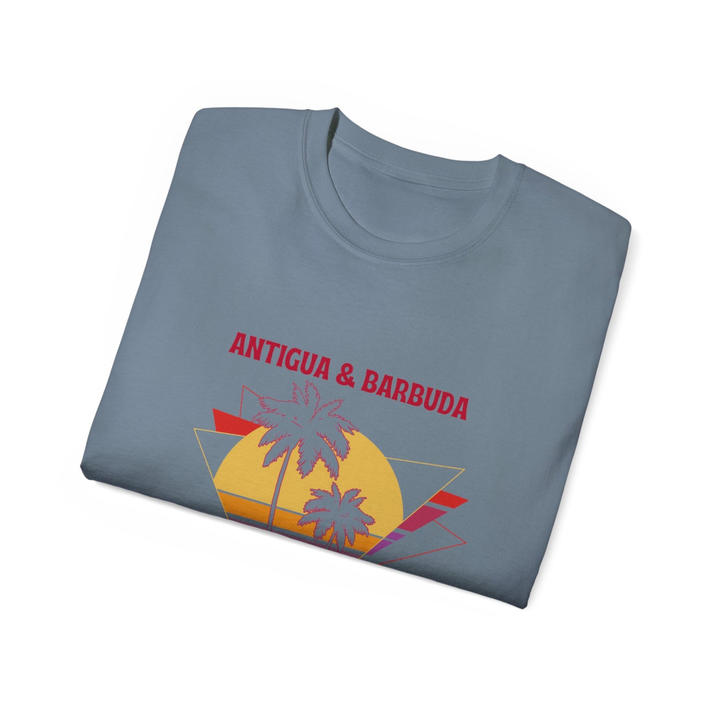 Antigua & Barbuda Vintage Graphic | Unisex Ultra Cotton T-Shirt | Retro Summer Style