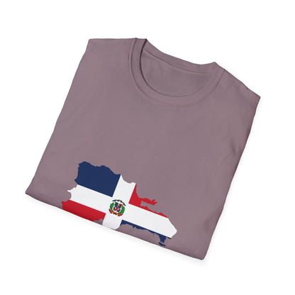 Dominicaanse Republiek vlagkaart Klassiek T-shirt