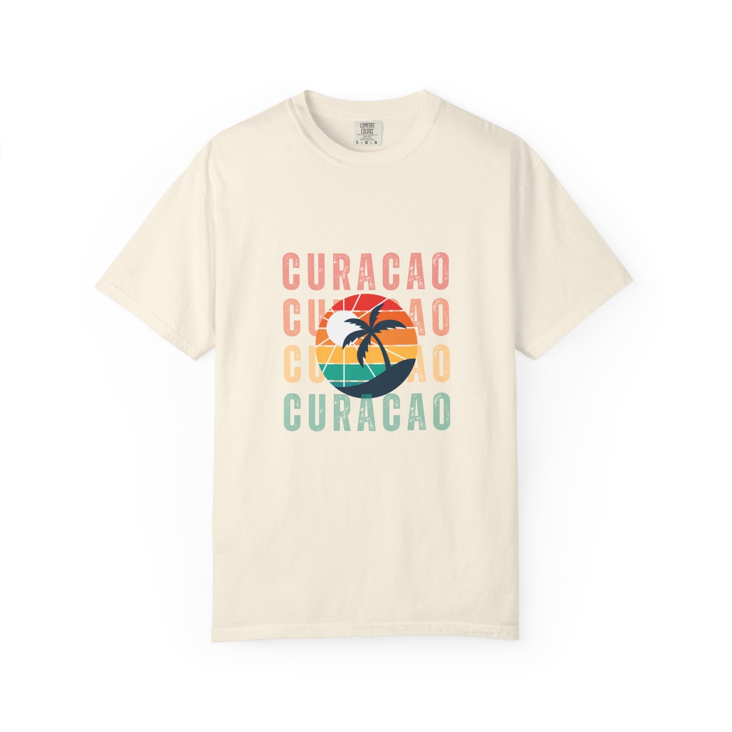 Curacao Sunset Unisex T-Shirt - Vibrant Beach Design for Tropical Vibes