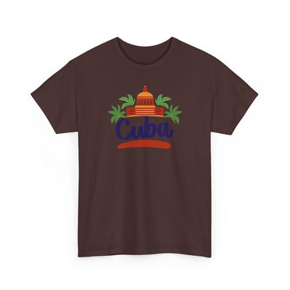 Unisex Zware Cuba Katoenen T-shirt