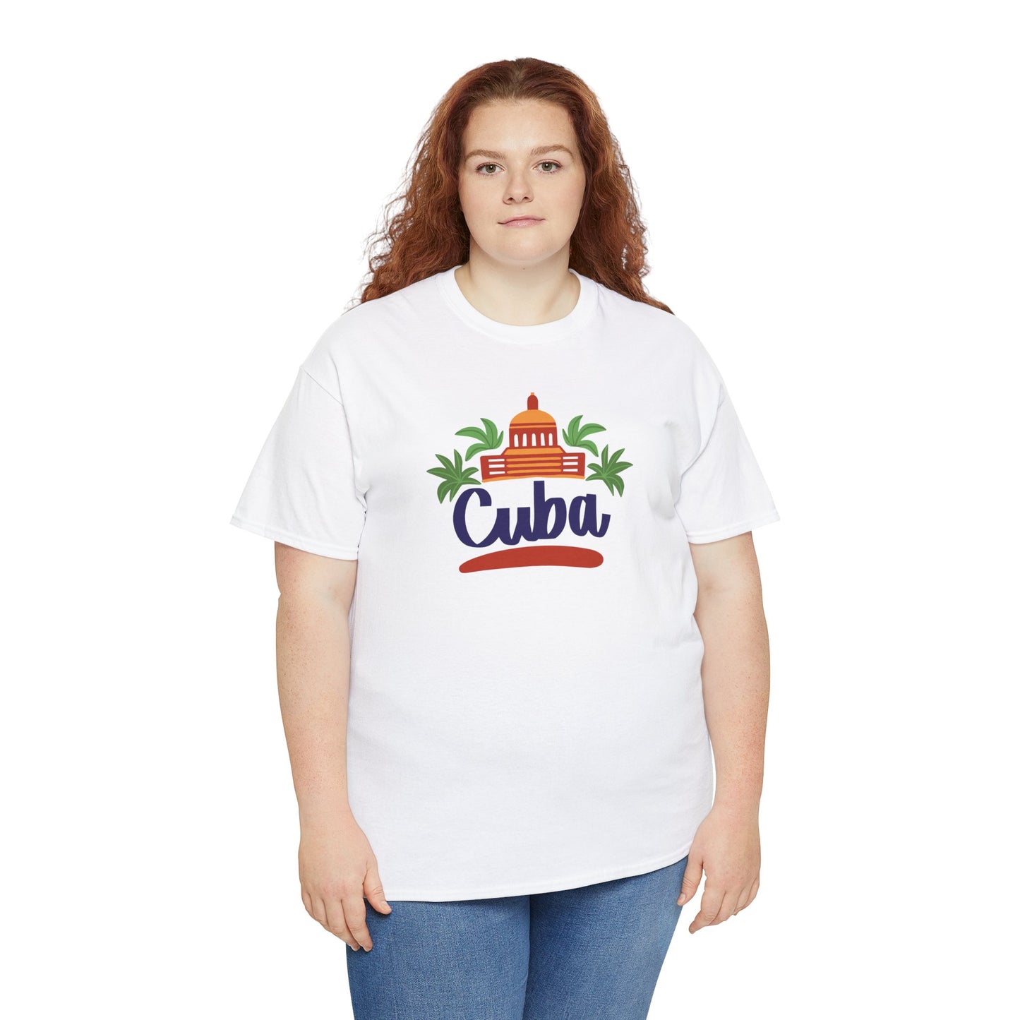 Unisex Zware Cuba Katoenen T-shirt