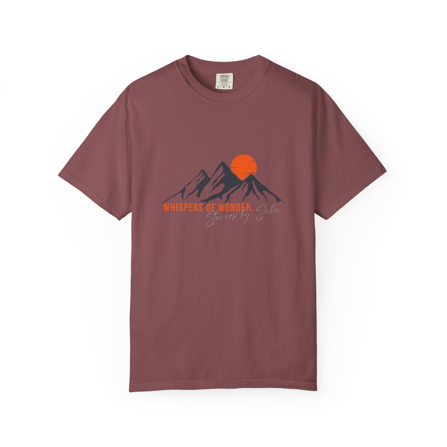 Whispers of Wonder Saba Unisex Garment-Dyed T-Shirt - Nature Inspired Graphic Tee