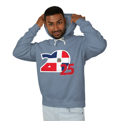 Dominican Republic 2025 Unisex Lightweight Hooded Sweatshirt
