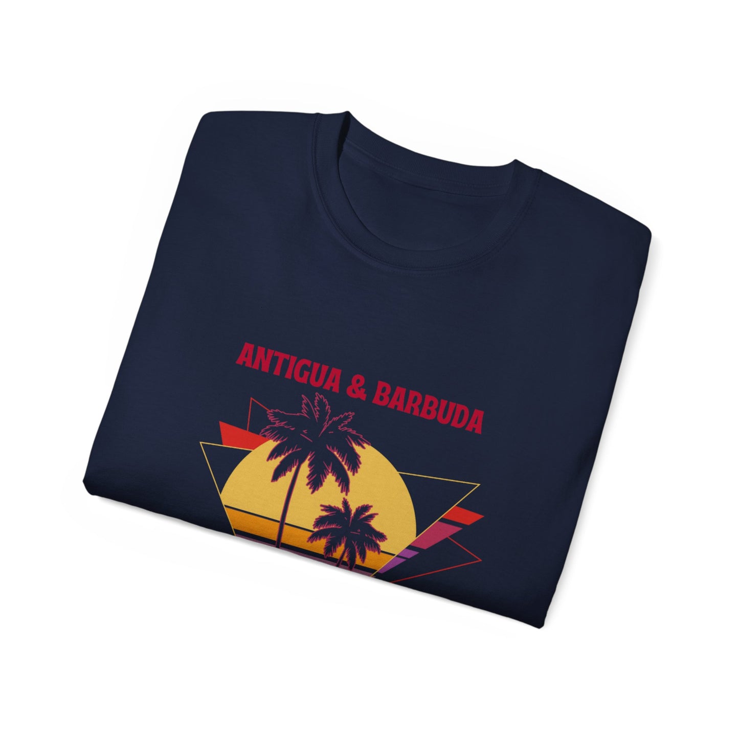 Antigua & Barbuda Vintage Graphic | Unisex Ultra Cotton T-Shirt | Retro Summer Style