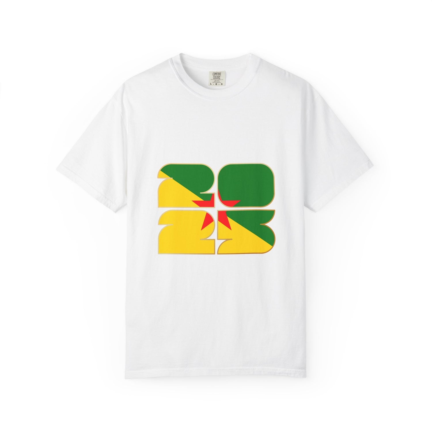 2025 Colorful Unisex Garment-Dyed T-Shirt - Perfect for Celebrations | French Guiana Vibes T-Shirt