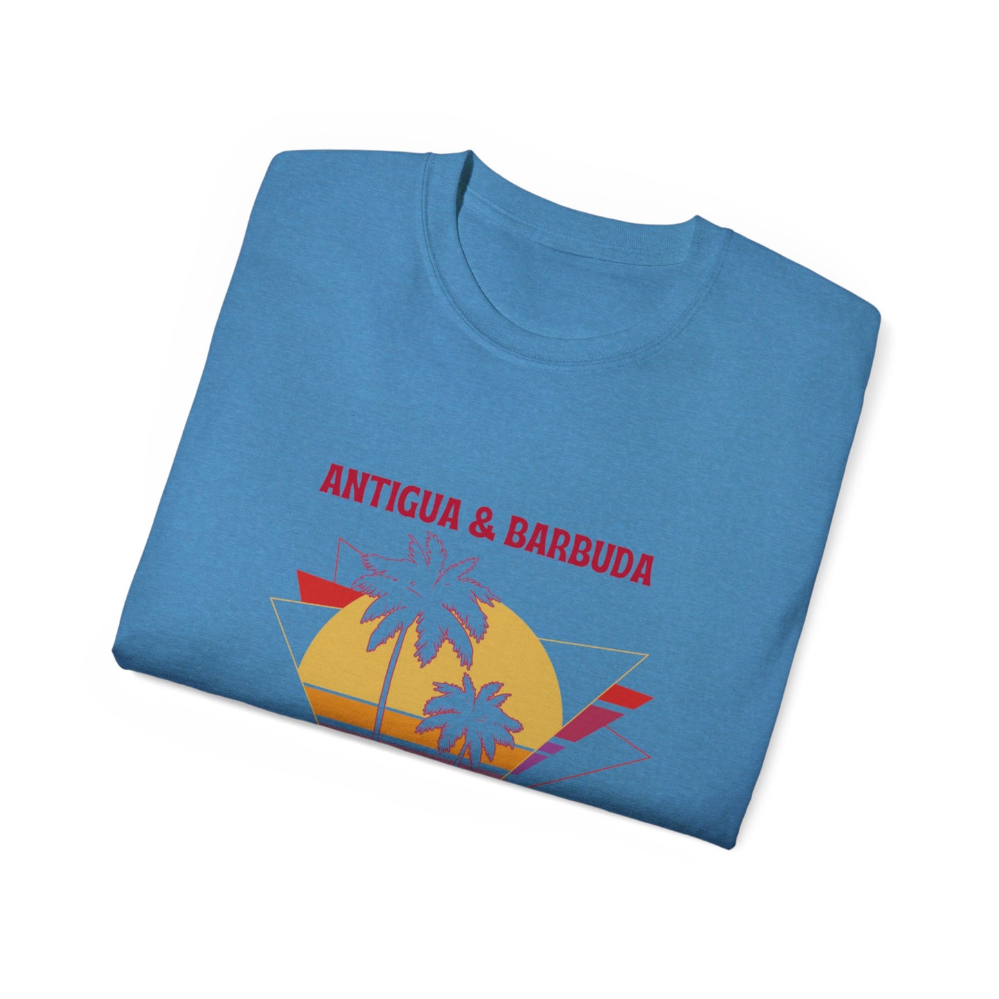 Antigua & Barbuda Vintage Graphic | Unisex Ultra Cotton T-Shirt | Retro Summer Style