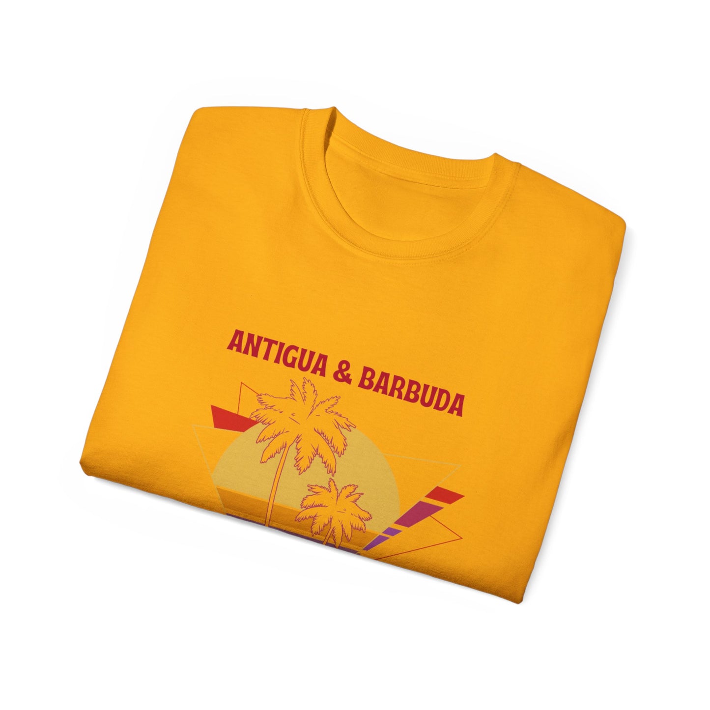 Antigua & Barbuda Vintage Graphic | Unisex Ultra Cotton T-Shirt | Retro Summer Style
