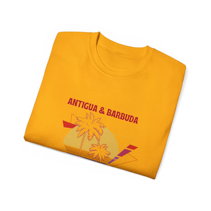 Antigua & Barbuda Vintage Graphic | Unisex Ultra Cotton T-Shirt | Retro Summer Style