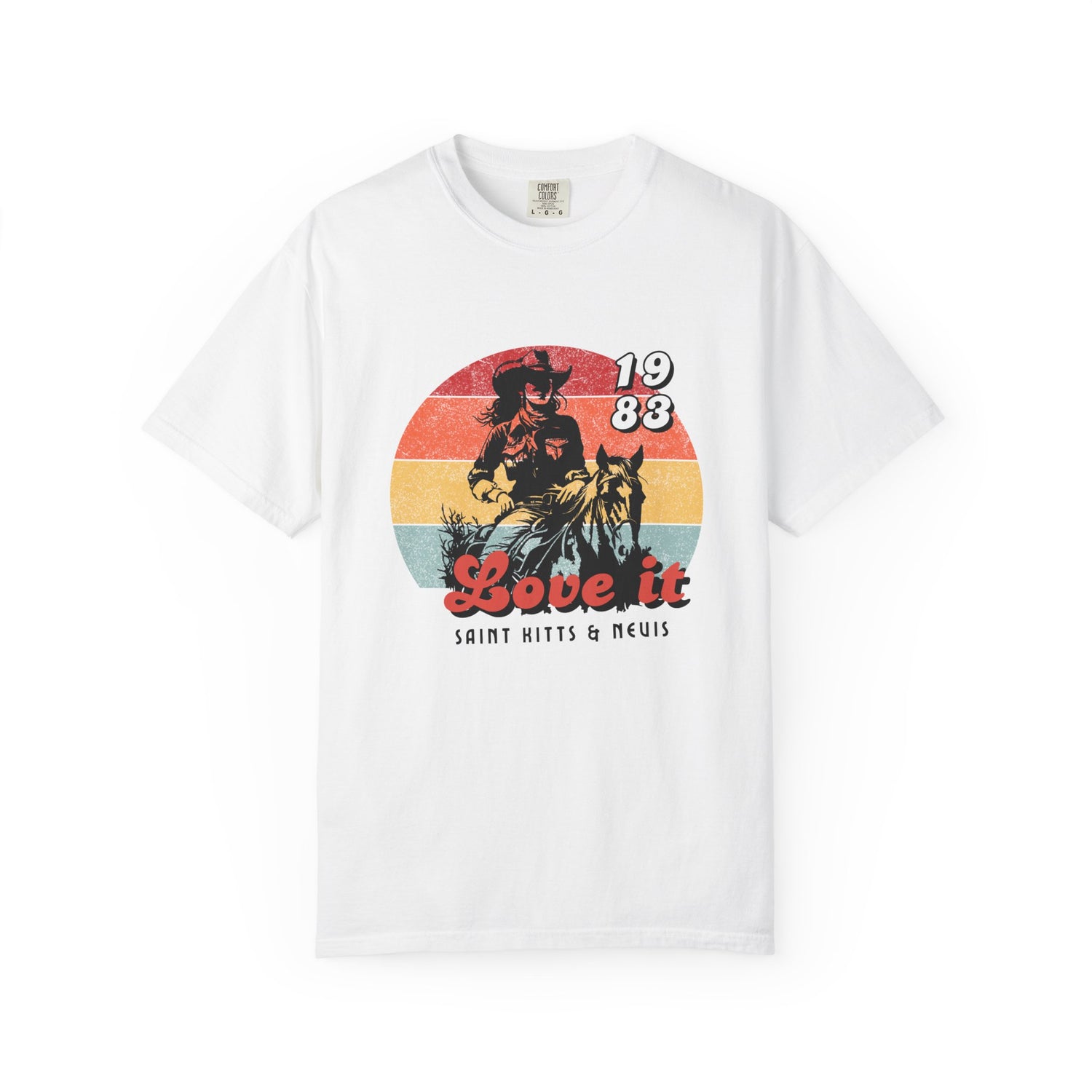 Vintage Style Unisex T-Shirt - 'Love It' Retro 1988 Graphic | Saint Kitts & Nevis