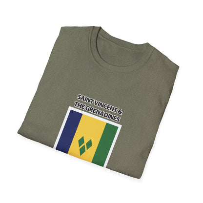 Saint Vincent and the Grenadines Flag Unisex Softstyle T-Shirt