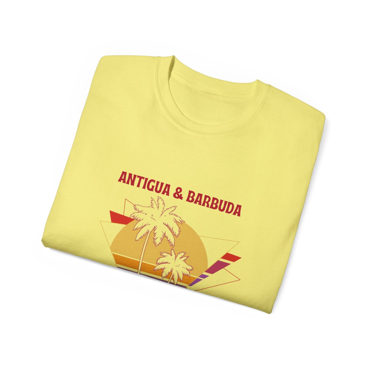 Antigua & Barbuda Vintage Graphic | Unisex Ultra Cotton T-Shirt | Retro Summer Style