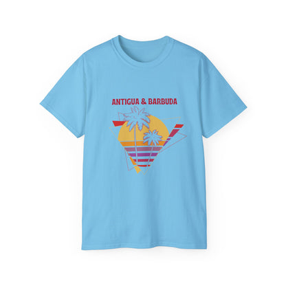 Antigua & Barbuda Vintage Graphic | Unisex Ultra Cotton T-Shirt | Retro Summer Style