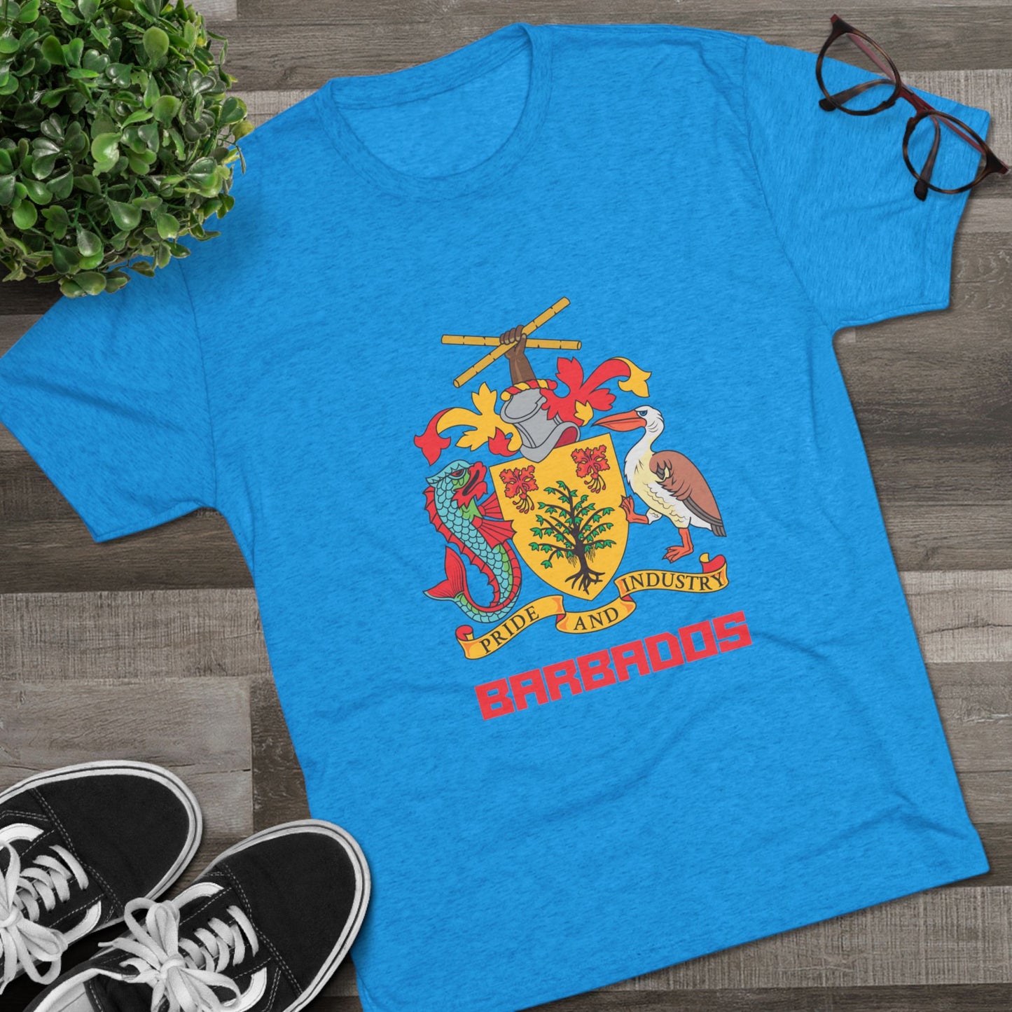 Barbados  Tri-Blend Crew T shirt