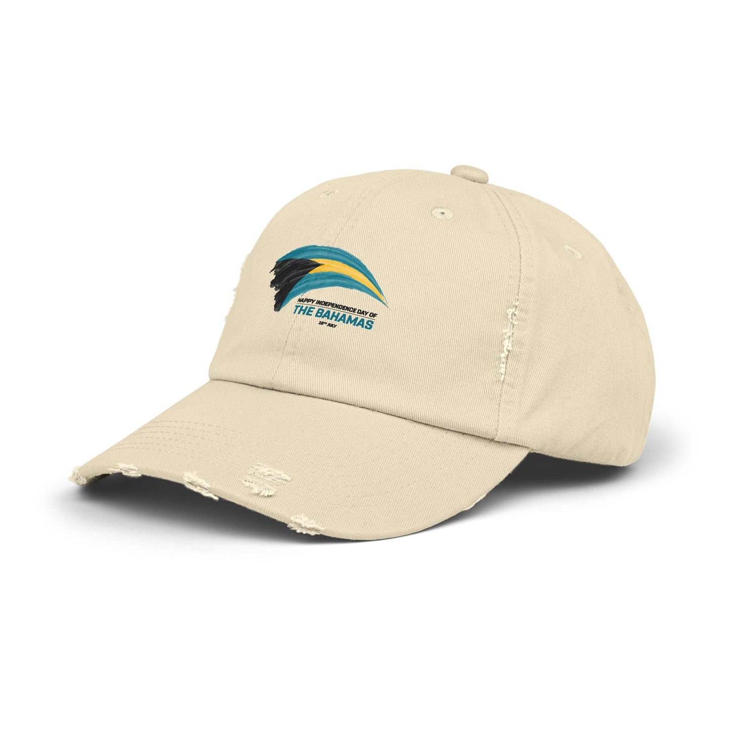 Bahamas Flag Cap Distressed Cap