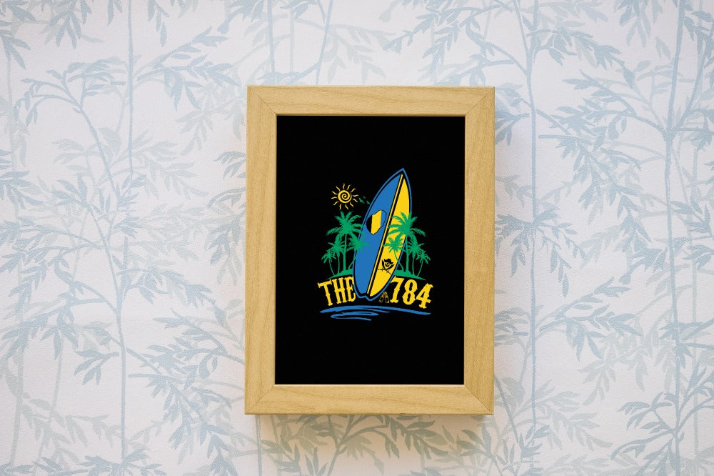 Surfing Gallery Canvas Wrap - Tropical Vibes Art for Beach Lovers The784