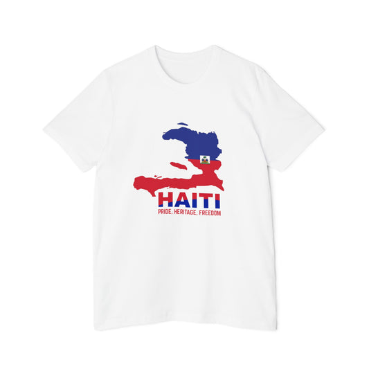 Unisex T-shirt met korte mouwen, gemaakt in de VS