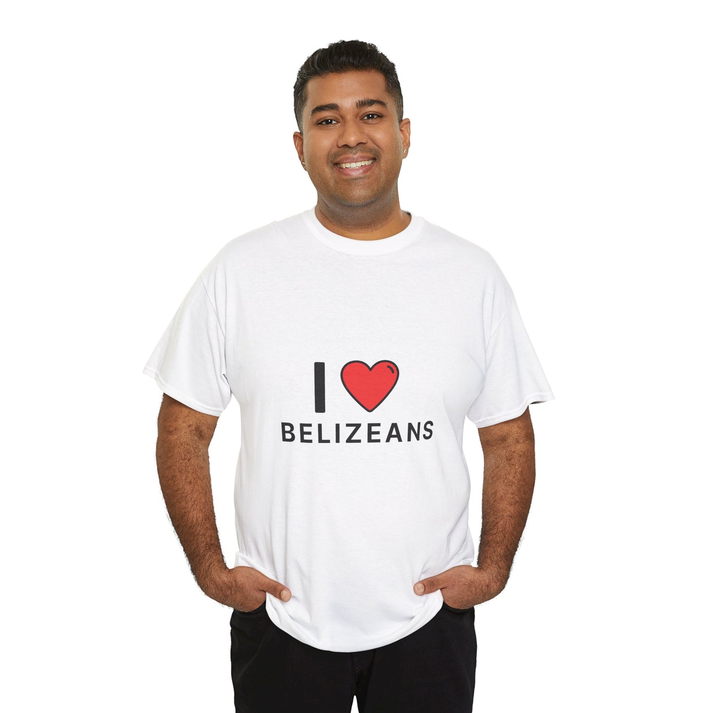 I Love Belizeans  Cotton T shirt