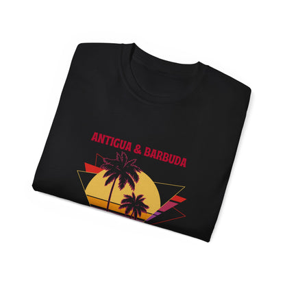 Antigua & Barbuda Vintage Graphic | Unisex Ultra Cotton T-Shirt | Retro Summer Style