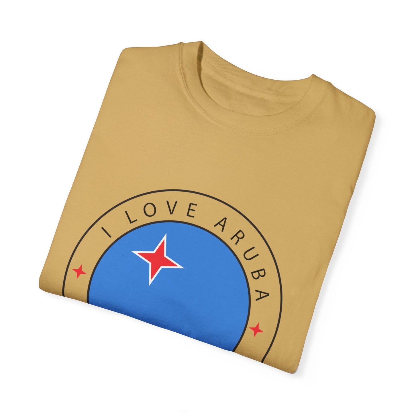 I Love Aruba Flag Unisex Garment-Dyed T-shirt