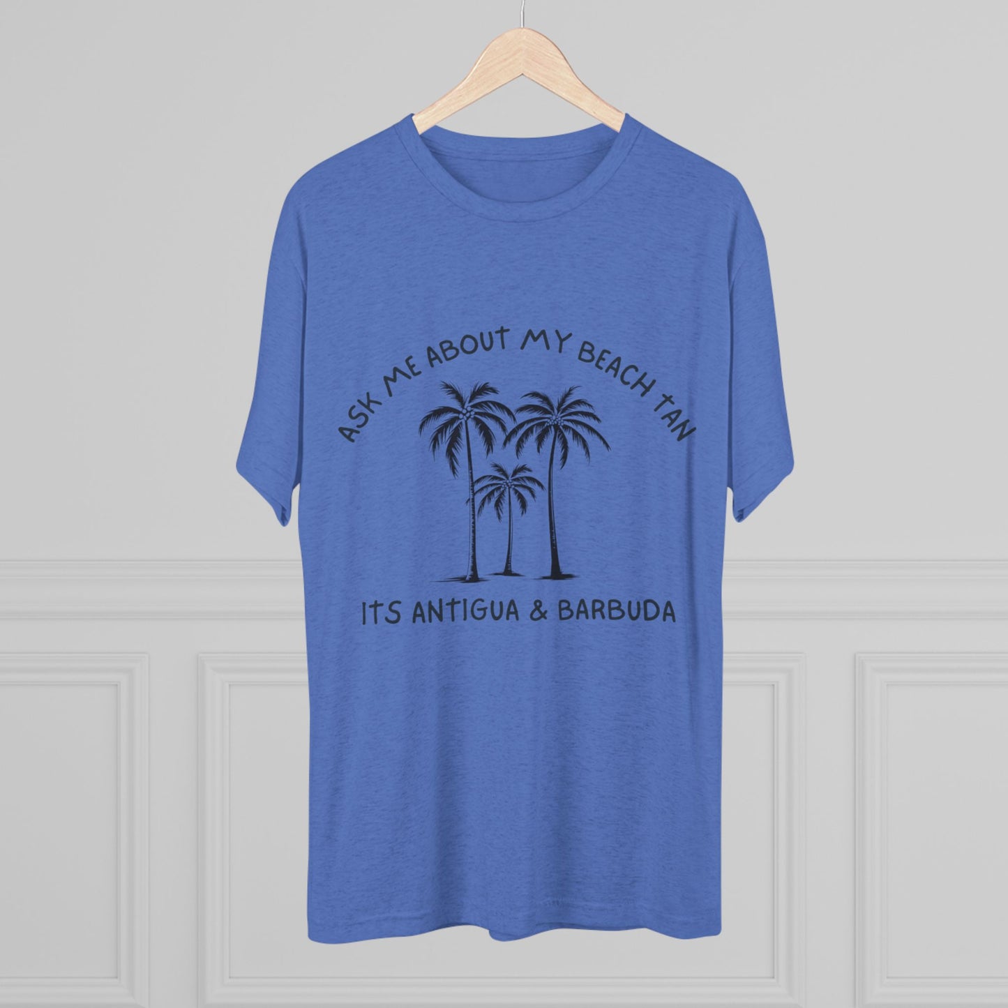 "Ask Me About My Beach Tan" Antigua & Barbuda T- Shirt