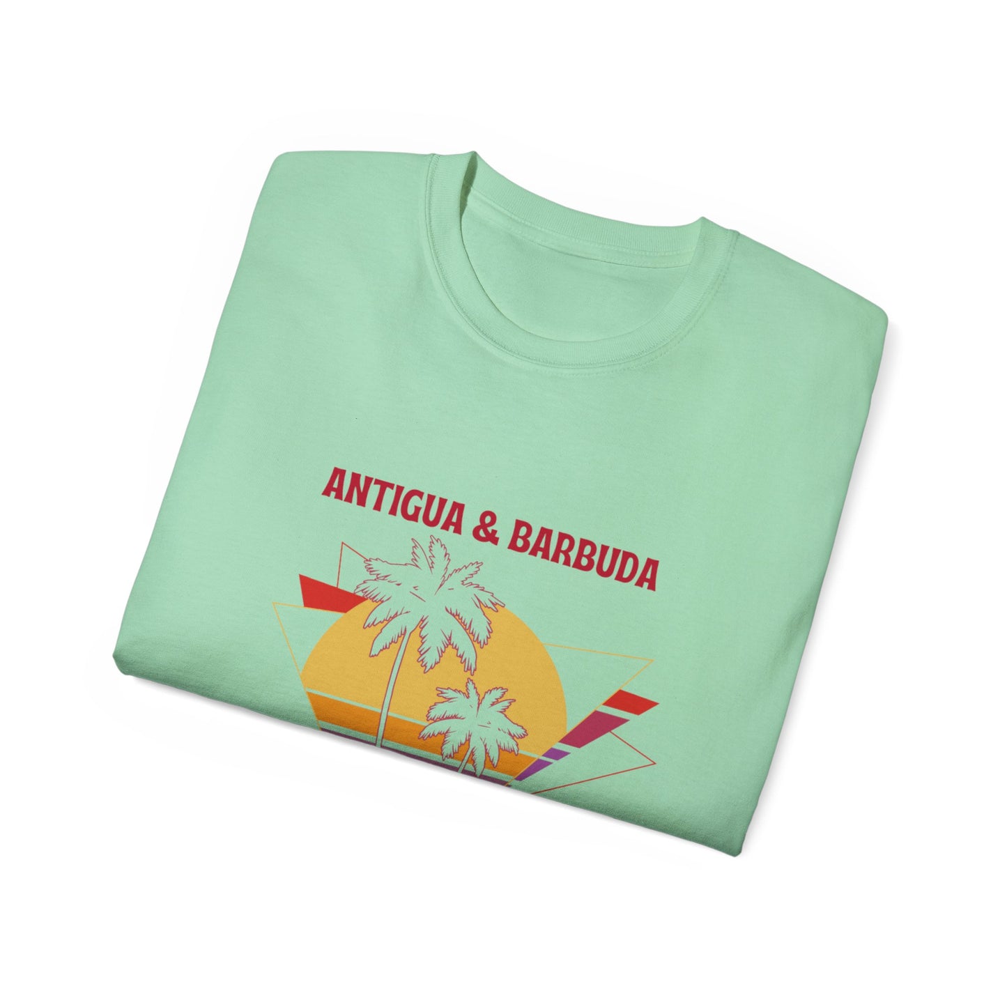 Antigua & Barbuda Vintage Graphic | Unisex Ultra Cotton T-Shirt | Retro Summer Style