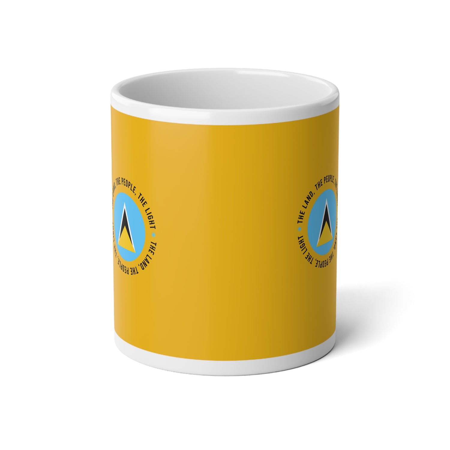 Jumbo Cup with Saint Lucia Flag