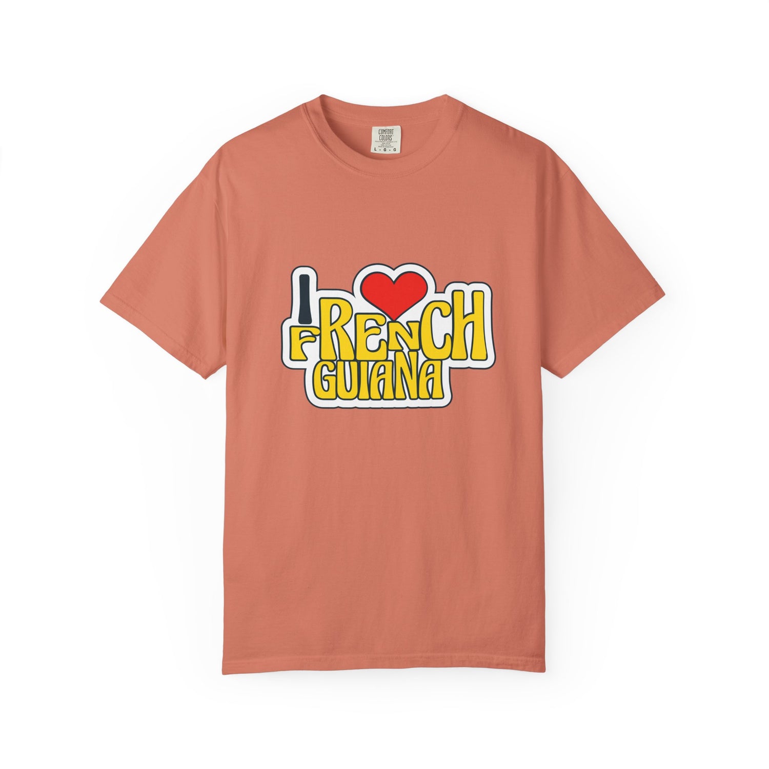 I Love French Guiana T-Shirt | Unisex Garment-Dyed Tee