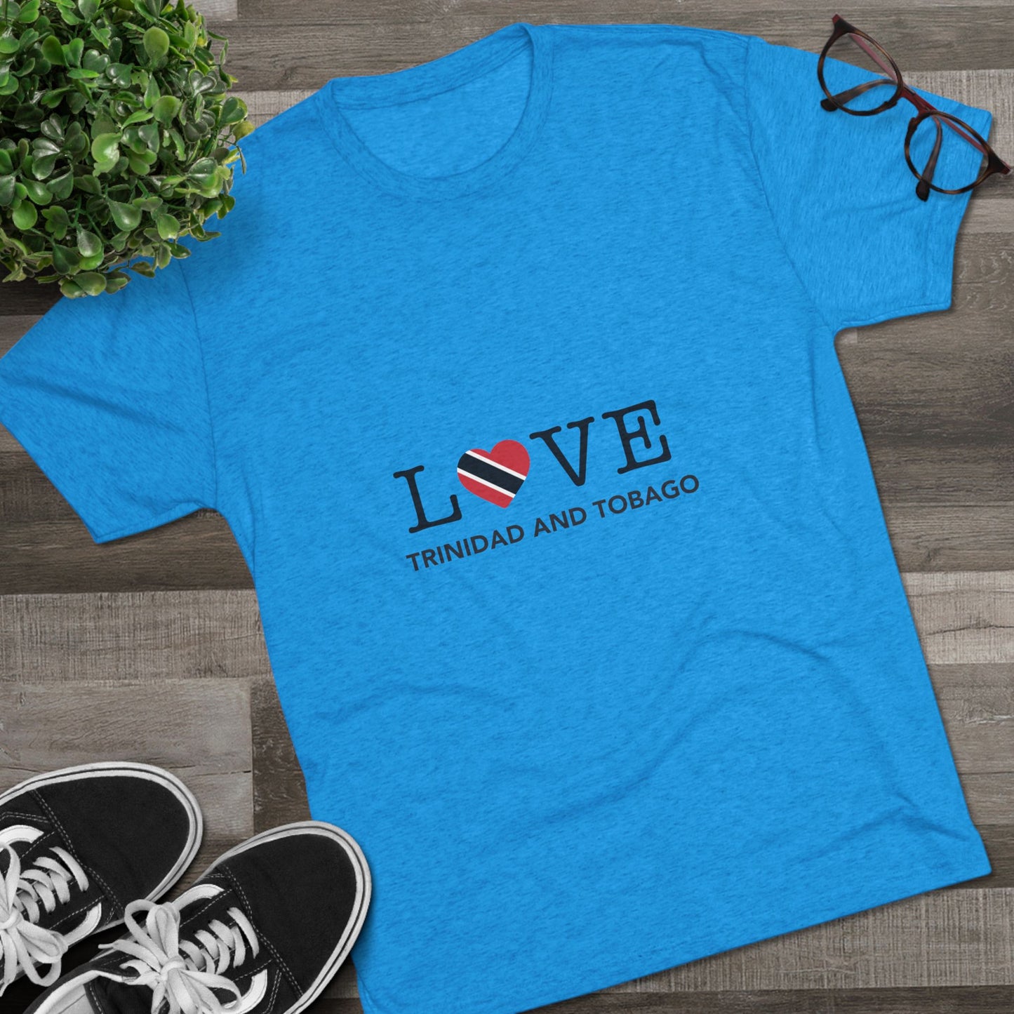 Trinidad and Tobago Heart Shaped Flag T-Shirt