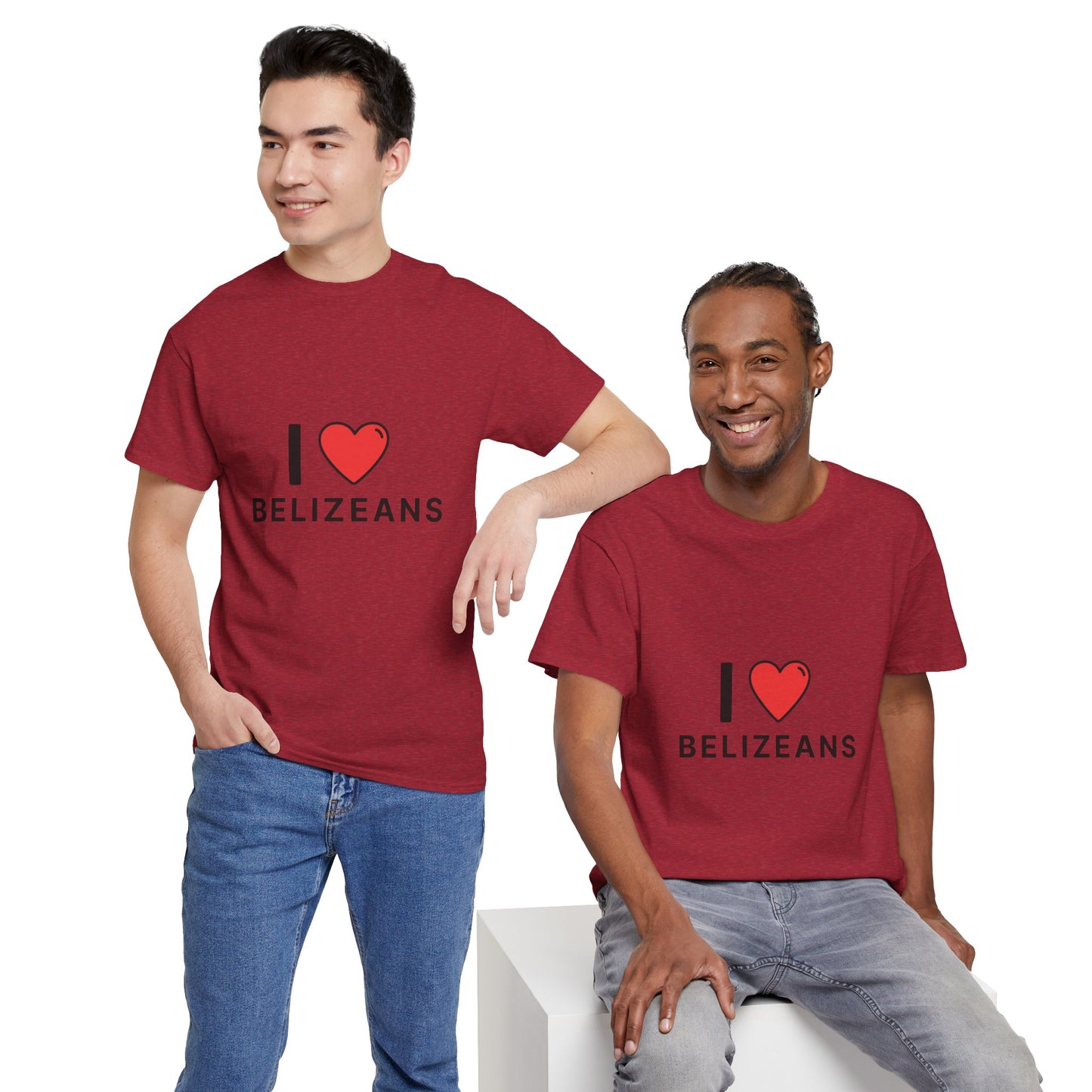 I Love Belizeans  Cotton T shirt