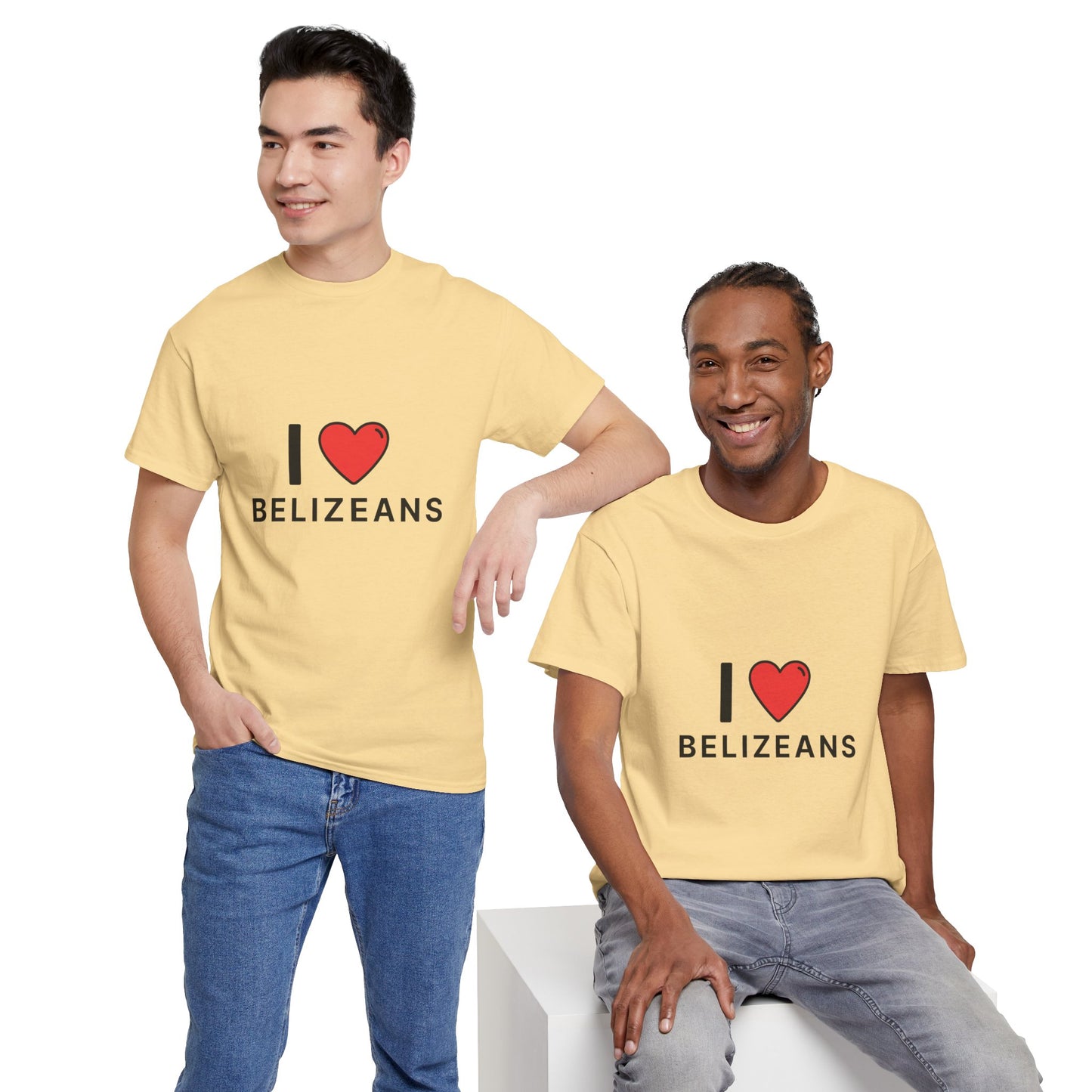 I Love Belizeans  Cotton T shirt
