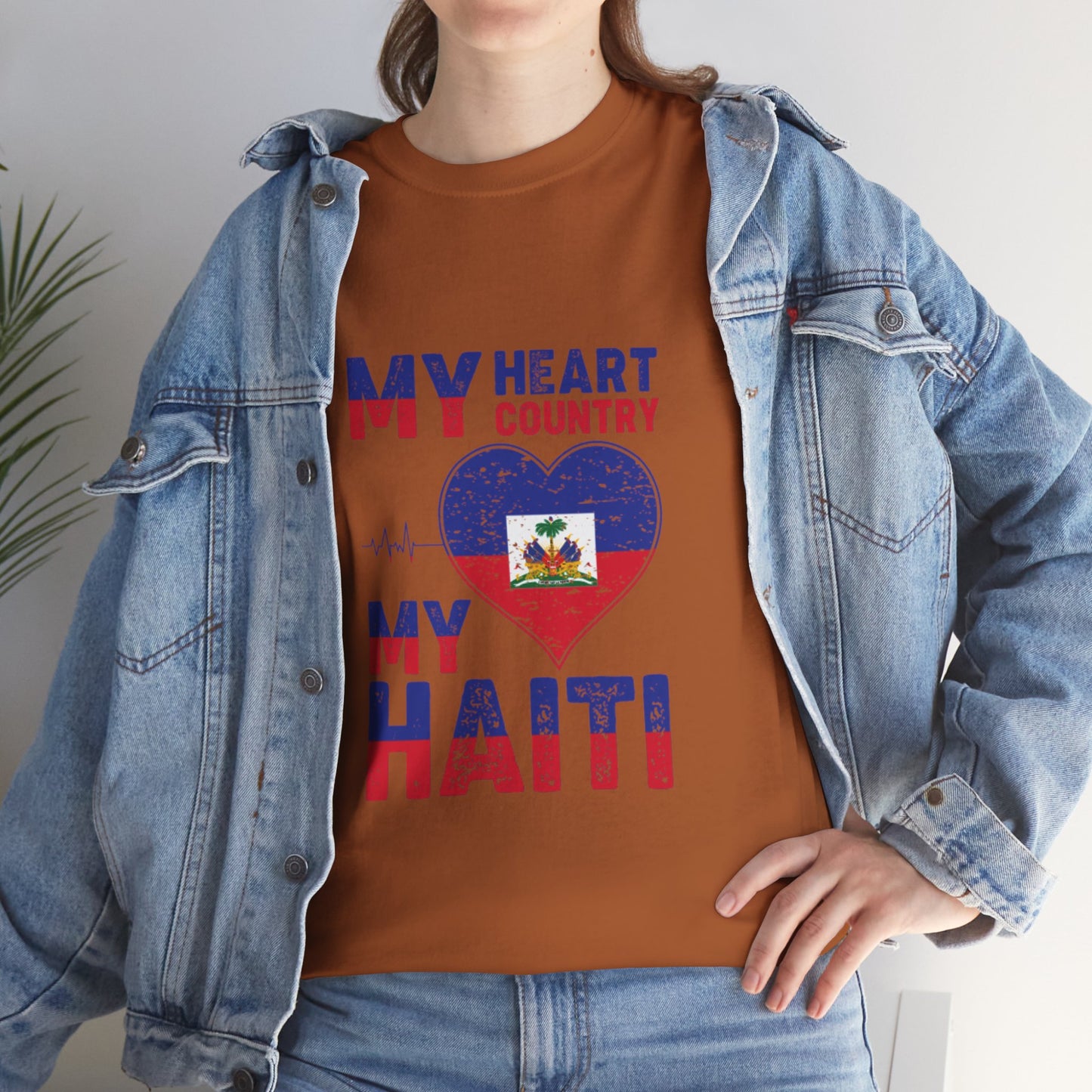 Mijn hart, mijn Haïti-liefde Klassiek T-shirt 