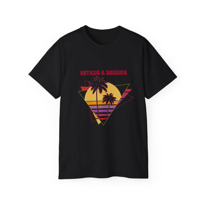 Antigua & Barbuda Vintage Graphic | Unisex Ultra Cotton T-Shirt | Retro Summer Style