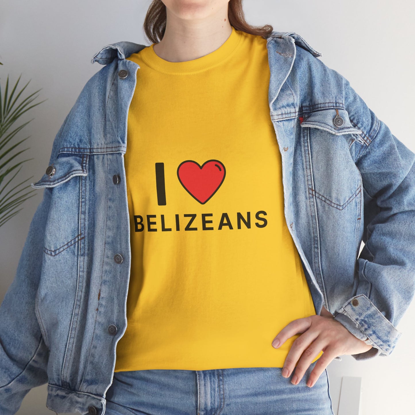I Love Belizeans  Cotton T shirt