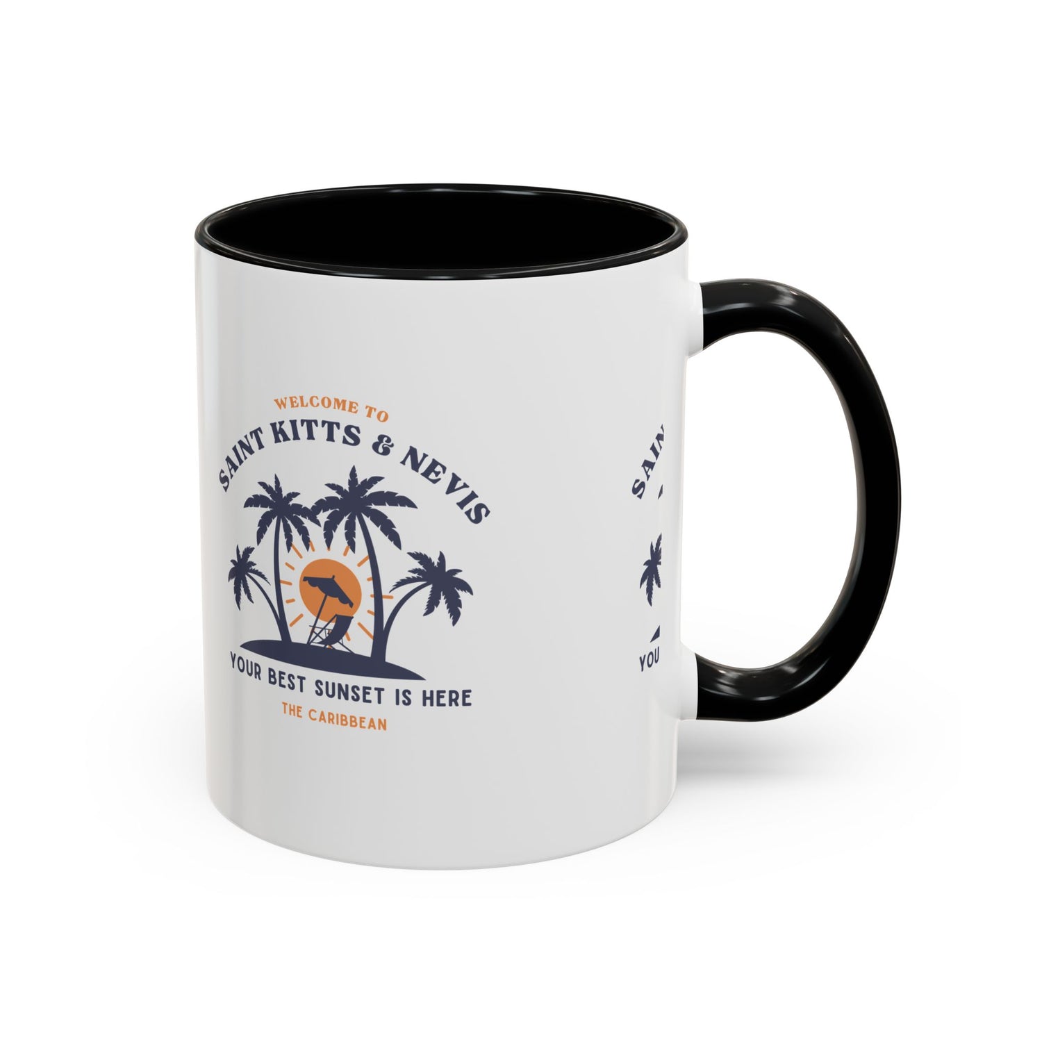 Saint Kitts & Nevis Sunset Coffee Mug - Tropical Vacation Vibe