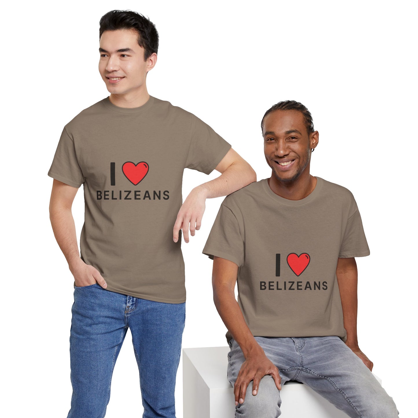 I Love Belizeans  Cotton T shirt