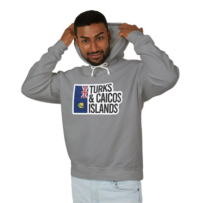 Turks and Caicos Islands Flag Hooded Sweatshirt