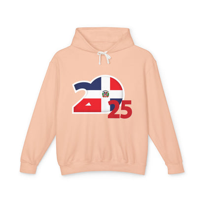 Dominican Republic 2025 Unisex Lightweight Hooded Sweatshirt