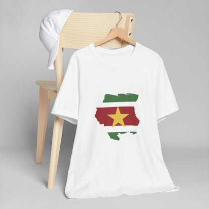 Suriname Map Flag Unisex Jersey T-Shirt
