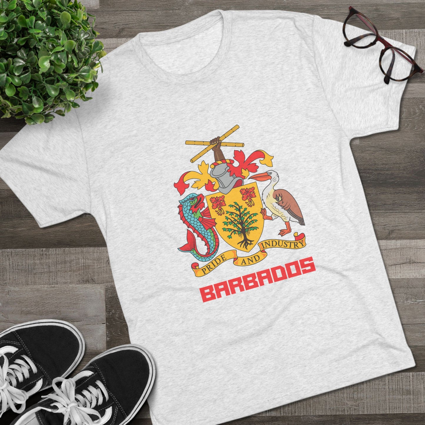 Barbados  Tri-Blend Crew T shirt