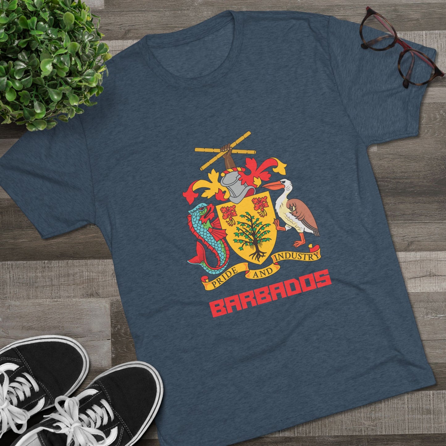 Barbados  Tri-Blend Crew T shirt